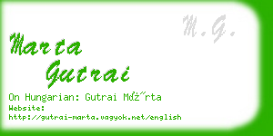 marta gutrai business card